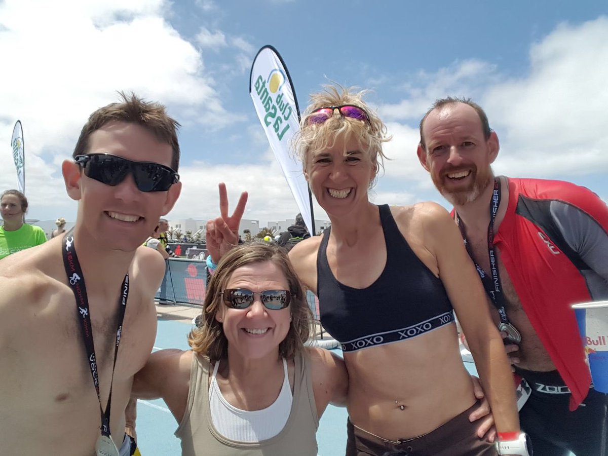Race done and dusted @volcanorace <a href="/clublasanta/">Club La Santa</a> @triliving #loveit #sunny #te ammatessmiling #feedyouradventure #clifbar #suunto