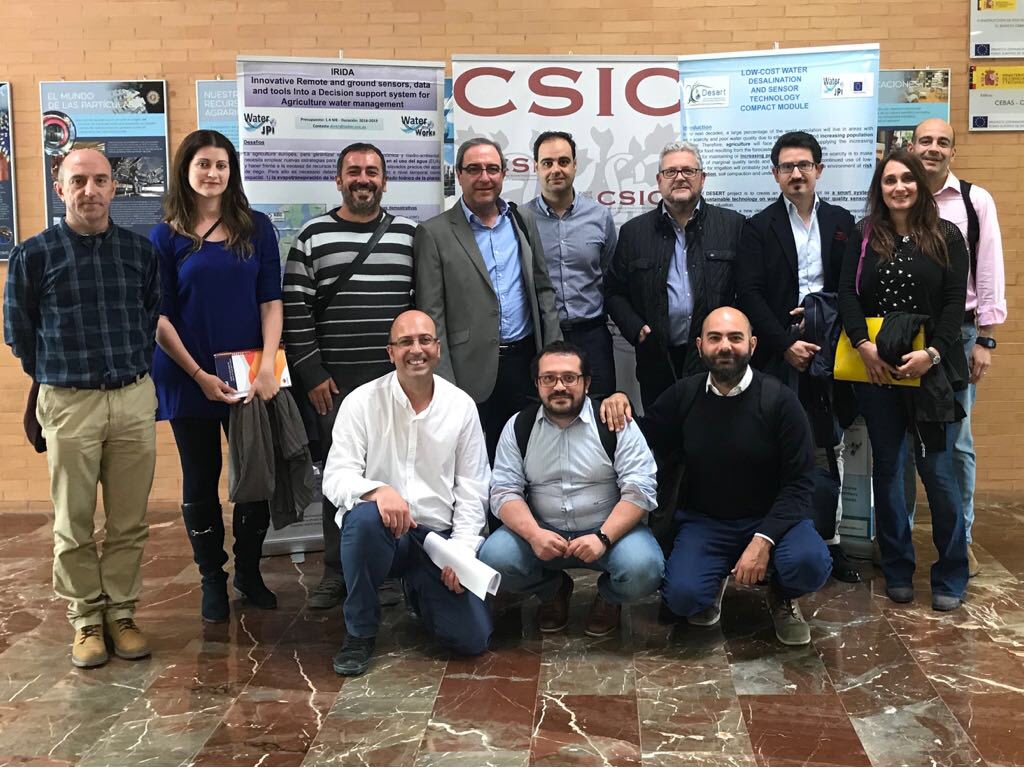 DesertProject's tweet photo. CEBAS - CSIC Centro de Edafologia y Biologia Applicada del Segura hosted, last 26th April #Murcia, #desertproject meeting. Promotion of networking activities among projects funded by the #WaterWorks2014 #EraNet the project coordinator of #iridaproject has been invited. #Uniba https://t.co/jOsYMMI9Nd