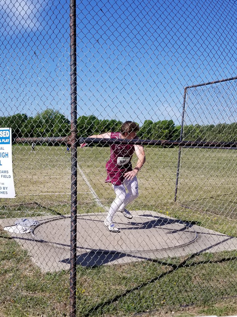 rock_track's tweet photo. Ethan Bratton first throw of 172 2 at the Region 2 track and field meet. https://t.co/VrZpkN2ZGu