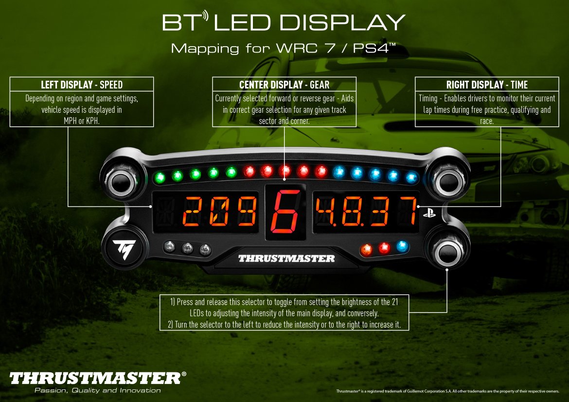TMThrustmaster's tweet photo. Check out our @wrcofficialgame mapping of the BT LED Display⏬
#Thrustmaster #BTLEDdisplay #ThrustmasterLED #LEDdisplay https://t.co/bYKOcxwlnz