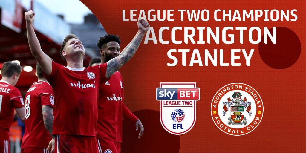 They've done it! 🏆

<a href="/ASFCofficial/">Accrington Stanley</a> are <a href="/SkyBetLeagueTwo/">Sky Bet League Two</a> champions!