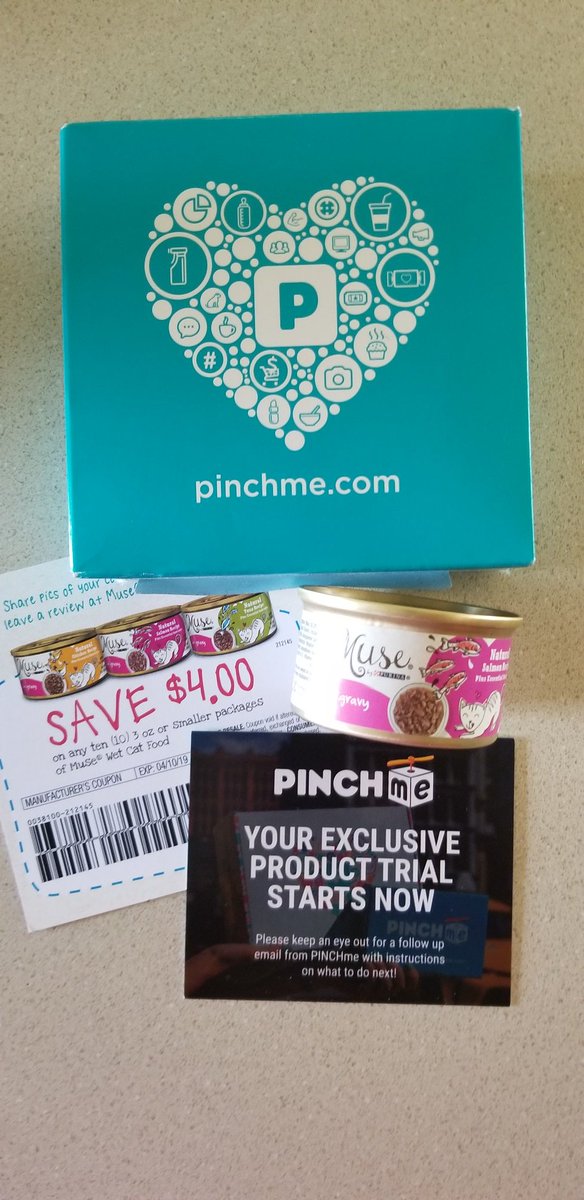 torie2968's tweet photo. @pinchme #pinchmesample @Purina #musecatfood #happypincher Thank you #Pinchme, cannot wait for Callie to try it. https://t.co/3ZXqDcFOMj