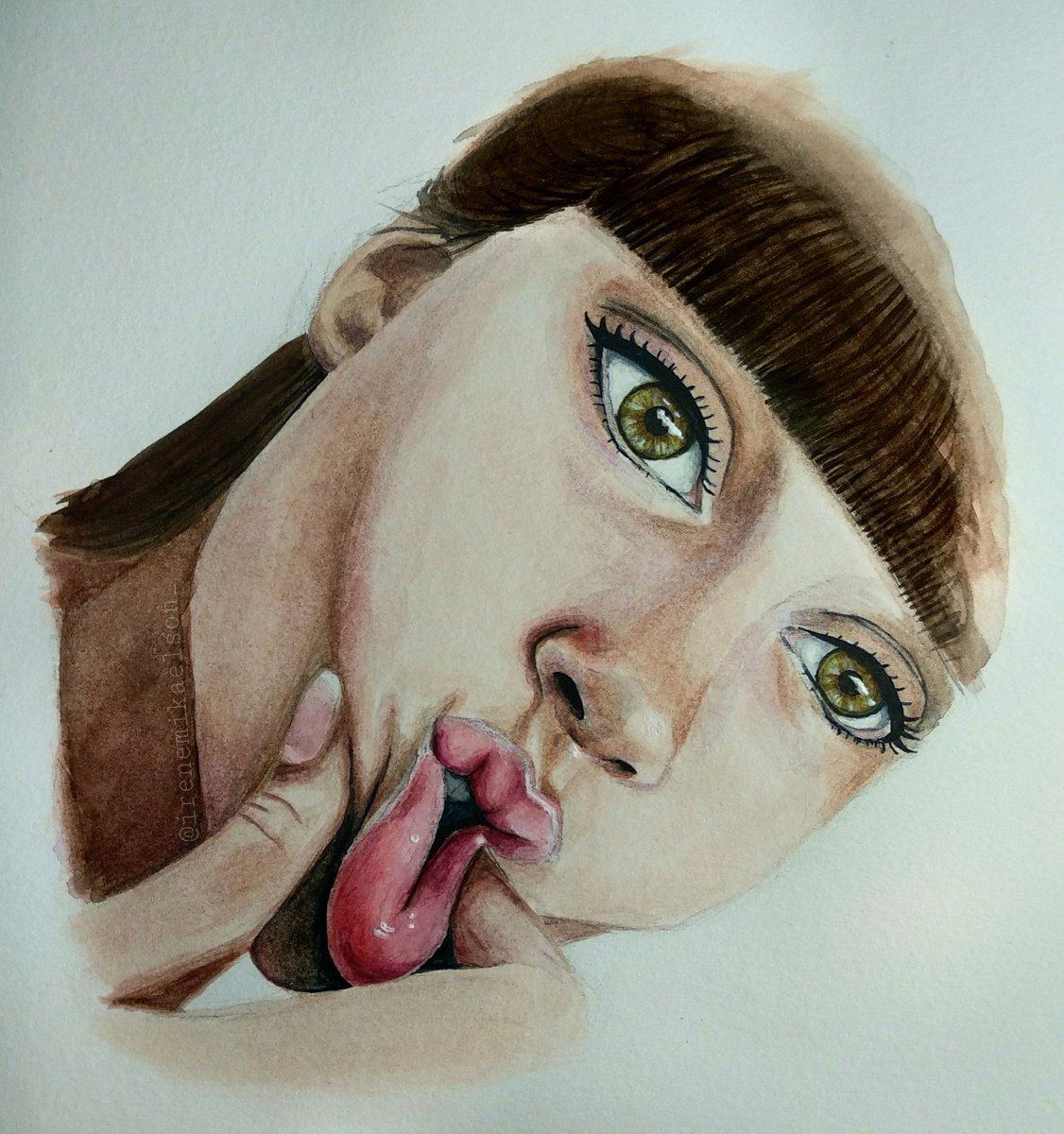 irenemikaelson_'s tweet photo. Después de hacer a la preciosa de @Aitana_ot2017 a carboncillo, a rotulador y a boli Bic, por fin me decido a hacerle a acuarela💛

¿Qué os parece?🙃

(si me ayudáis con un rt o citándole os lo agradecería mucho💘) https://t.co/OT1hK2KjtG