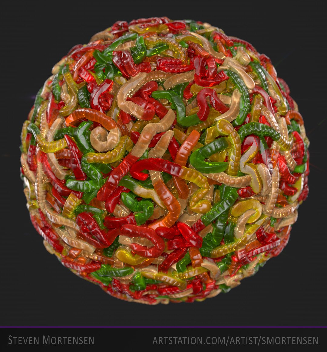 Substance3D's tweet photo. Gummy Worms, by Steven Mortensen - https://t.co/enDUrbx8T8
Created with #SubstanceDesigner
#3dart #digitalart https://t.co/u3RVYlB7db