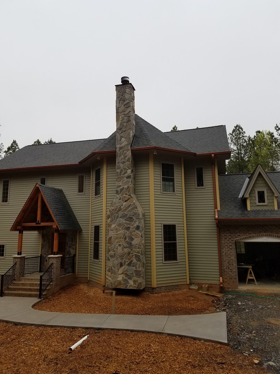 sdjessup's tweet photo. @energysmartohio There's just too much stone out there installed and being installed with no regard to what its doing to the wall behind it. This was a fun job with #permabase over @mtidry. Its not that hard to do it better! https://t.co/XbXjcK84Sq
