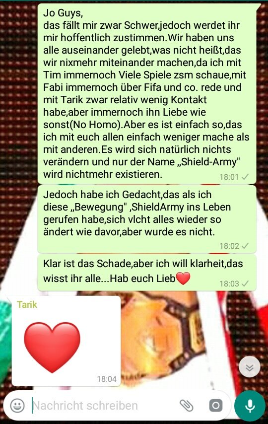 xxFeelin's tweet image. Die #ShieldArmy ,sprich, @xTarikZockt ,@EinfachNurT1m ,@FeelinEvolution und ich gehen in Zukunft getrennte Wege. Wir hatten Schöne 2 Jahre,aber alles hat ein Ende.Danke für alles,Ich liebe euch(No Homo)! &amp;lt;3