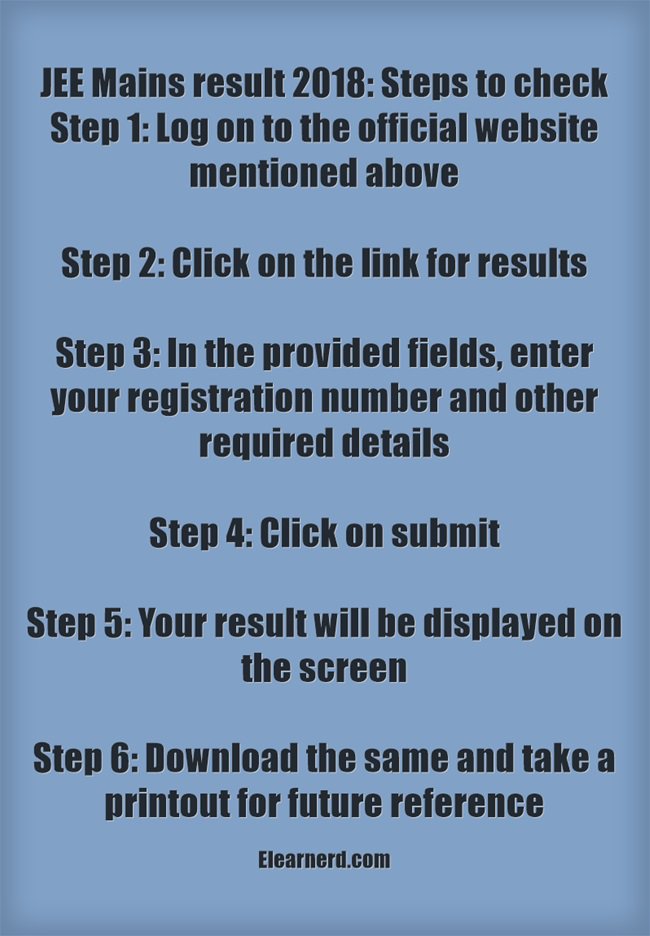 elearnerd's tweet image. JEE Main will be released on April 30 by the Central Board of Secondary Education (CBSE) jeemain.nic.in JEE (Advanced) – 2018. #jeeresults #jeemainresults2018 #IITJEE #jeemain