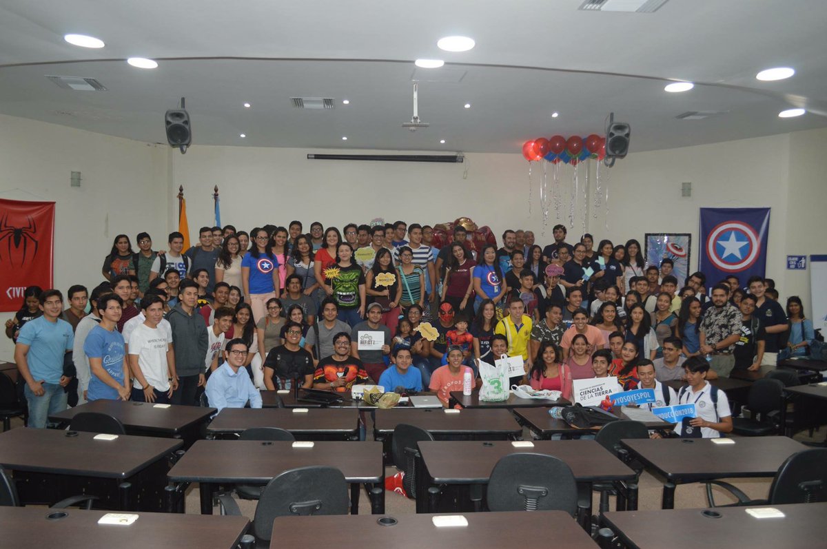 fictespol's tweet photo. #induccion2018 #somosFICT Bienvenida a los Novatos @FictESPOL @SME_ESPOL @aefict @AAPG @ASCE_ESPOL @ESPOLSPE https://t.co/4wdT9kizt8