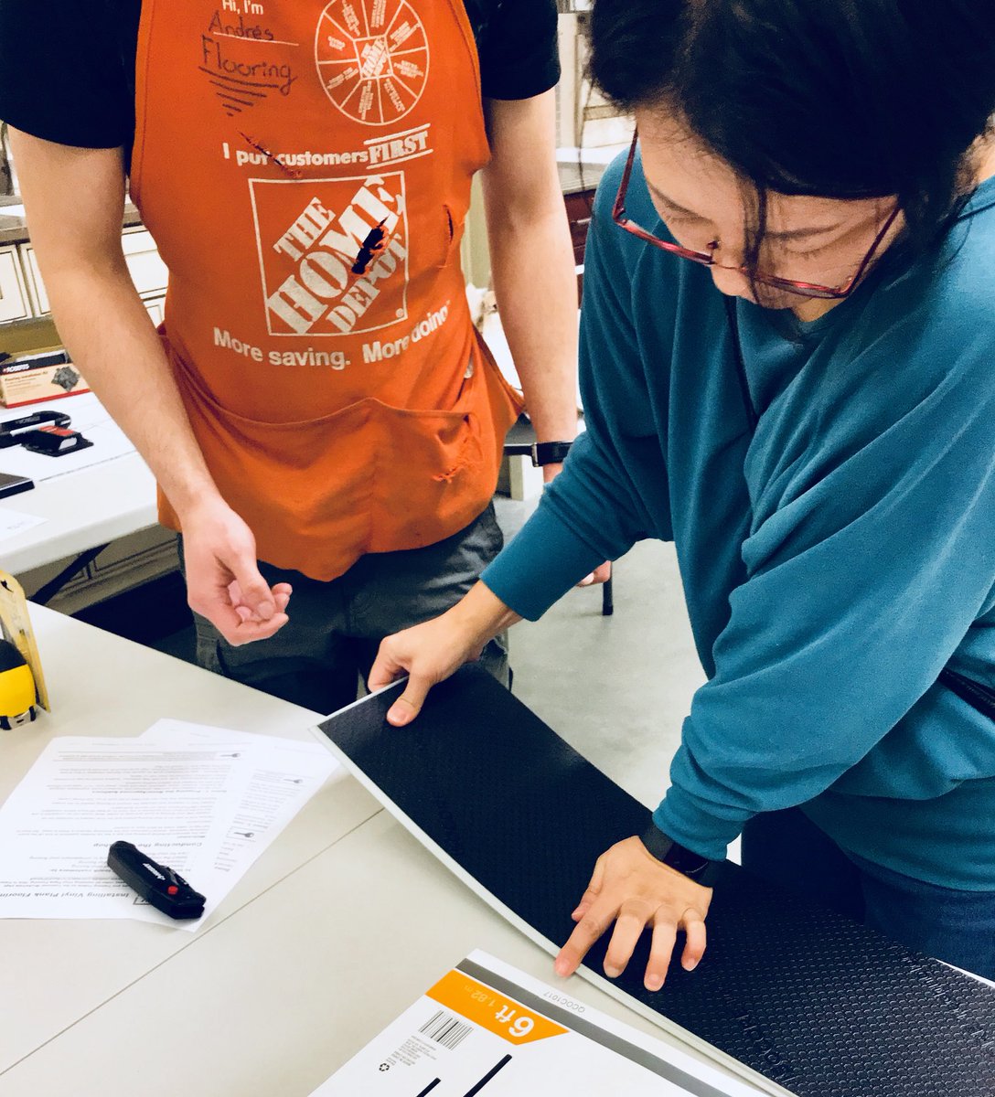 1kjohn's tweet photo. Andres Has The Floor.  Guiding customers for a better HD DIY experience! https://t.co/n82kbRLleZ