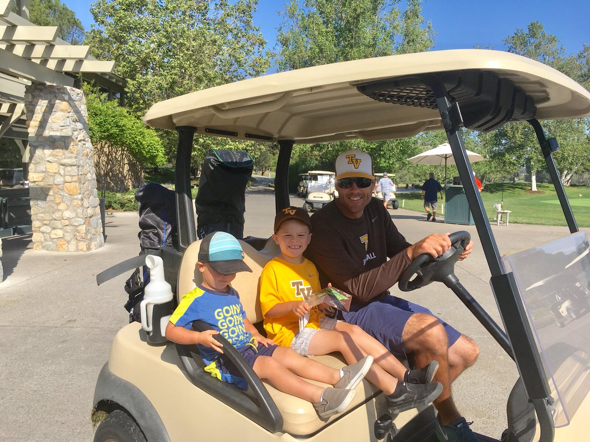 tvbearsbaseball's tweet photo. Coach Merrell has his golf buddies with him! 🏌️⛳️ #teammerrell https://t.co/fB37Sm68oB