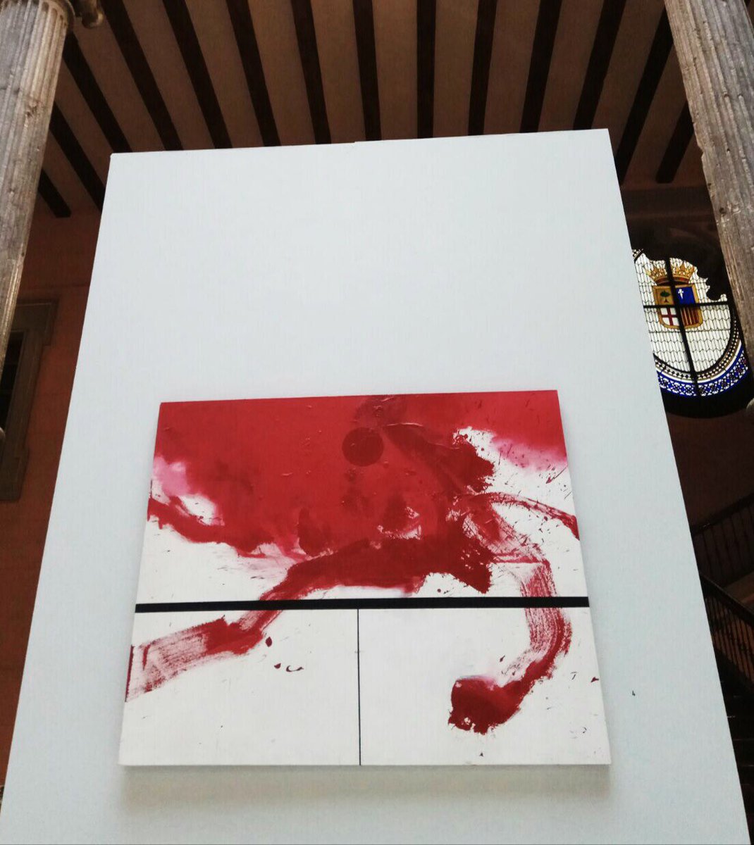 MRComunicacionZ's tweet photo. “Ni el escritor usa colores ni el músico cincel. El pintor es creador.” #LuisFeito, #PalaciodeSástago hasta el 3 de junio. https://t.co/zL2gZ28P6Y