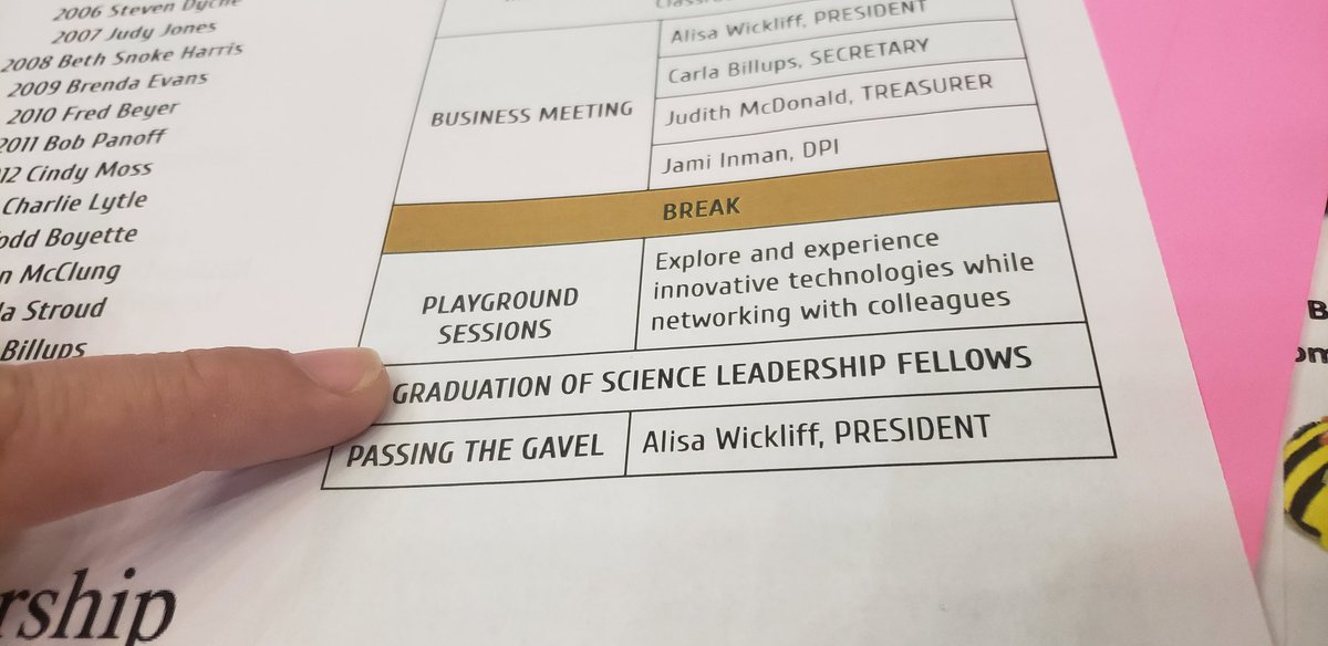 Excited to see the NC Science family at <a href="/NCScienceLeader/">NCSLA</a> Spring meeting 

AND to GRADUATE from the Fellows program! Thanks to <a href="/BWFUND/">BWFUND</a> <a href="/amays_bwfund/">Alfred M. Mays</a> for sponsoring this awesome opportunity!