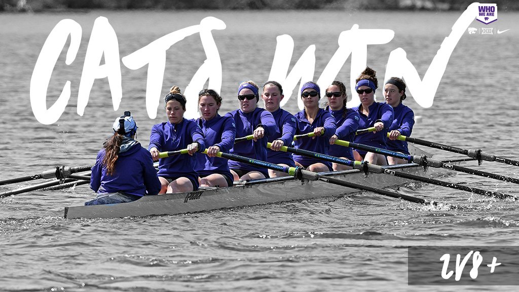 KStateROW's tweet photo. THE CATS CLINCH THE SUNFLOWER SHOWDOWN! #KStateROW

The K-State 2v8+ boat beats KU to clinch the victory with 13 points with one event remaining! https://t.co/bKG54VgIL8