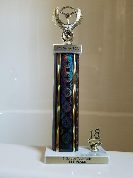 Fox_Valley_PCA's tweet photo. Winner of the Gimmick Rally during the Garage Tour will win this amazing trophy! https://t.co/2ageRqVMF0