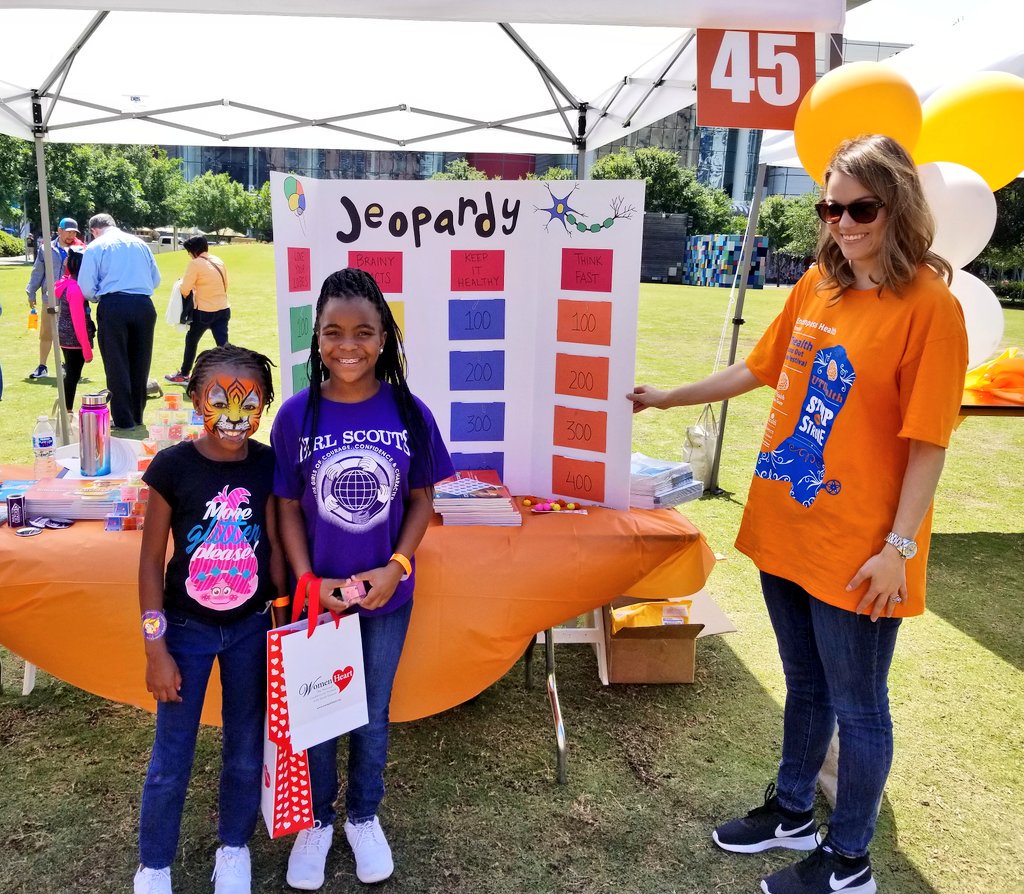 UTHealthHouston's tweet photo. Test your knowledge of the brain today at the #UTHealth #StompOutStroke Festival. The fun continues until 3:30 p.m. at @DiscoveryGreen. https://t.co/nys7N5HdVF