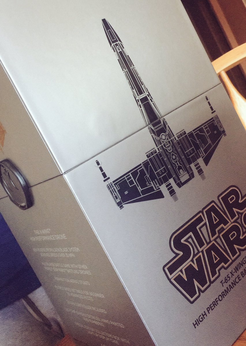 Aisling_HkyMom's tweet photo. J got the x-wing, C got the speeder bike and K got the advanced X1  #starwars #starwarsdrones https://t.co/Q3TGZzwXhC