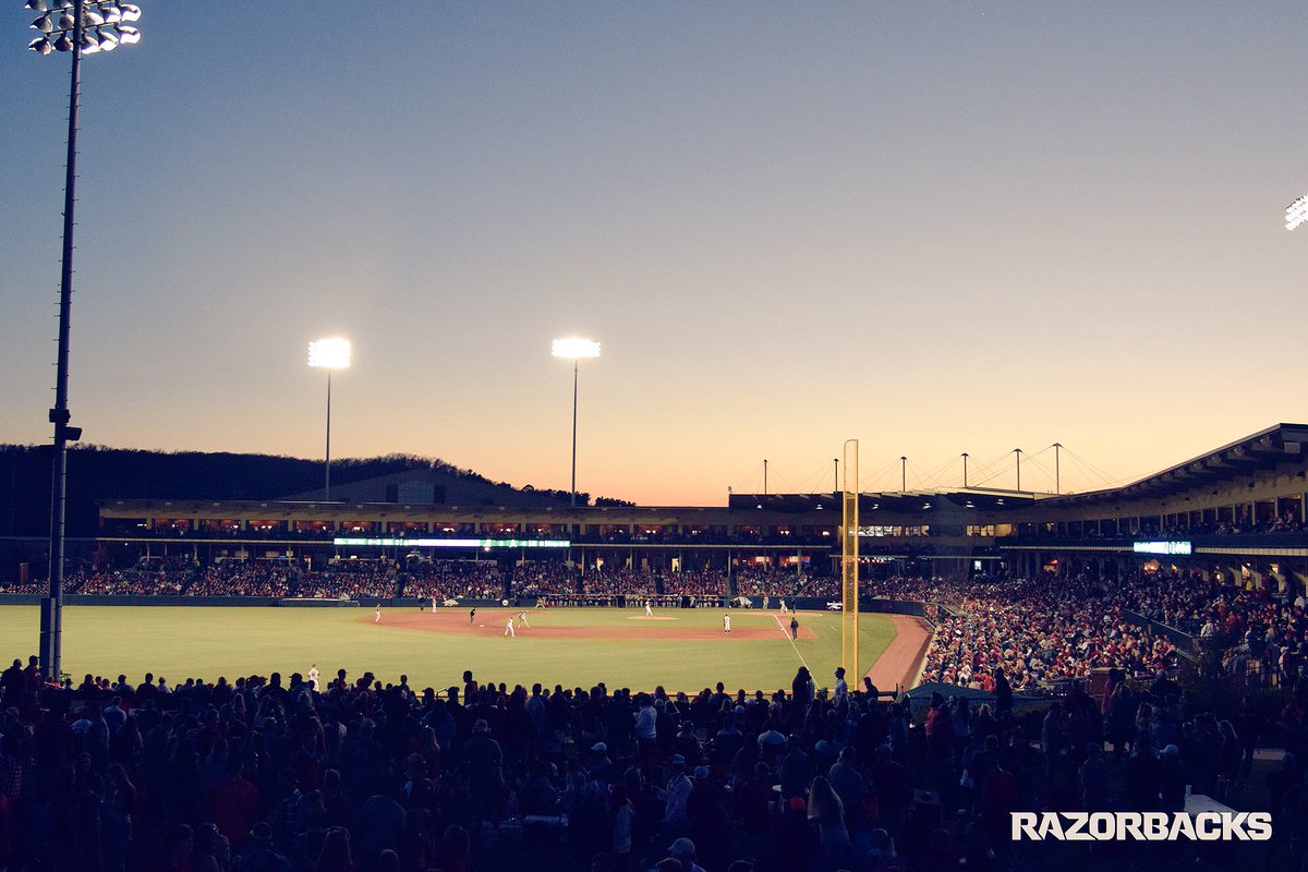 WOOO
PIG
SATURDAY. 

3 PM: <a href="/RazorbackSB/">Arkansas Softball</a>
6 PM: <a href="/RazorbackBSB/">Arkansas Baseball</a> 
7 PM: @RazorbackTF