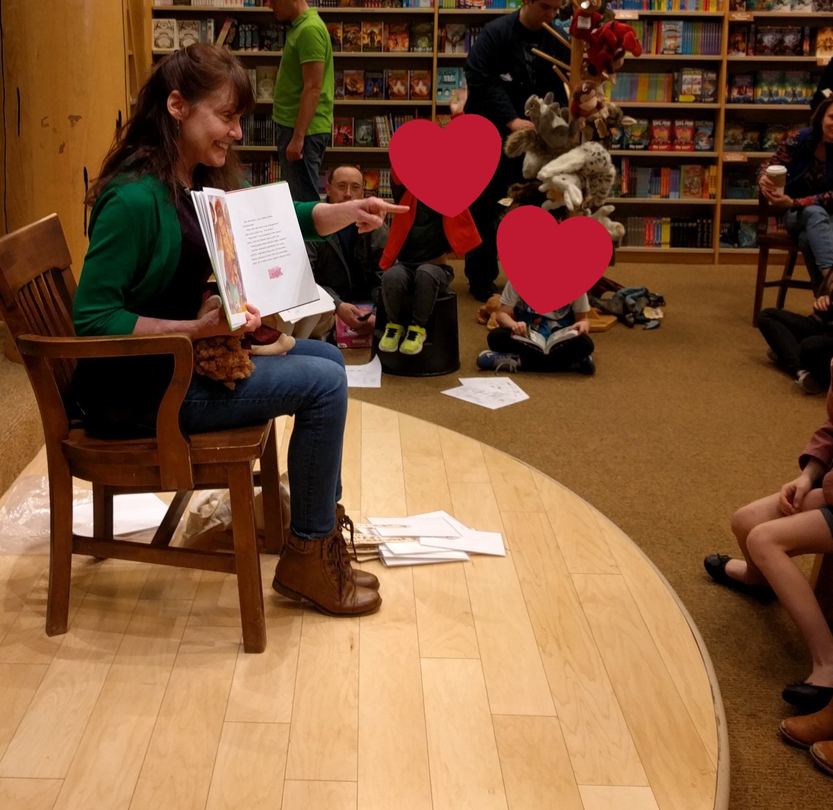 Loved connecting with fellow author, <a href="/BetsyDevany/">Betsy Devany Macleod</a>, and hearing her read her beautiful story to the kids! Check out Lucey's Lovey, a sweet and funny book! 😇 Picture from the local author event in March, at Barnes and Noble Boise. Thanks, <a href="/BNBoise/">Barnes & Noble Boise</a>! We had a blast! #bnboise