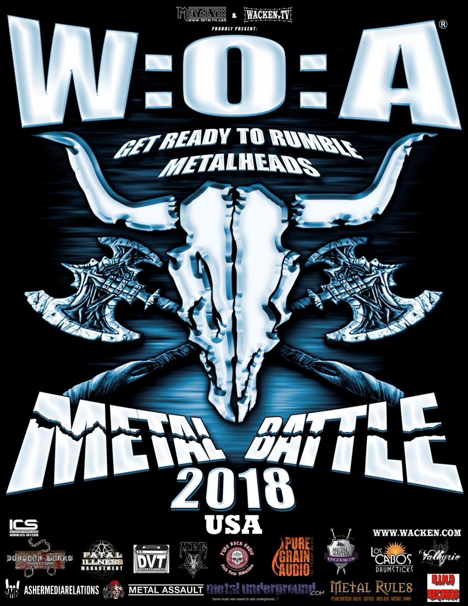 Congrats to Wacken Metal Battle USA – East Coast Final Winner – Eyes of the Living They will now move to the National Final in Los Angeles on May 26th at The Viper Room along side Florida Winner Withering Earth and yet to be… ashermediarelations.com/2018/04/28/con…