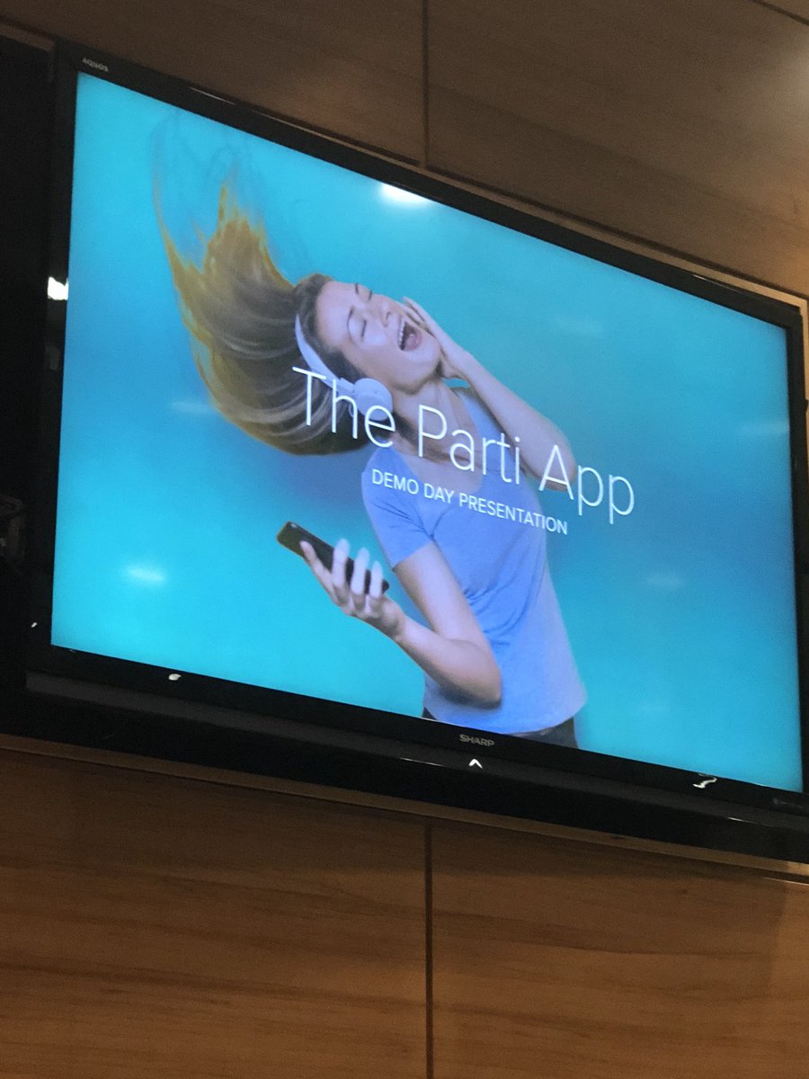 sharepathapp's tweet photo. @thepartiapp is about to get this thing started! #UTDemoDay https://t.co/fCXpvRAMwY