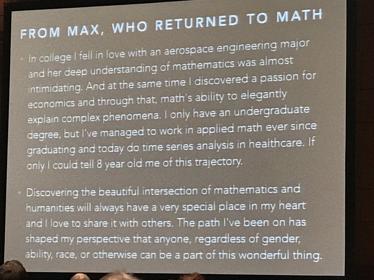 If i could only tell my 8-year-old me of this trajectory...Max via @mathyawp #NCTMAnnual #TASMtalk #r4math
