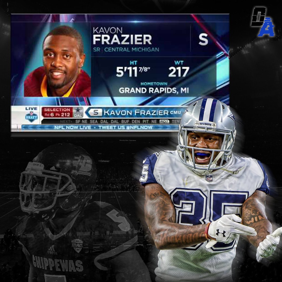 Kay_BlackSimba's tweet photo. Dreams can come true the last day of the draft too! It’s not about the round, it’s about what you do with the opportunity#Pick212 #BuiltForIt ❄️ https://t.co/U2xc6NeuPA