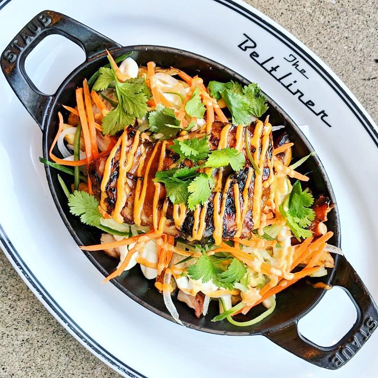 DishntheKitchen's tweet photo. Dreaming about fries, sauce & curds for lunch? Last day of @CalgaryPoutine and here are 4 of my expert #poutinepusher picks: @BiteYYC Korean Pork Belly @TheBeltliner Banh Mi @one18empire Secret Sauce @Trolley_5 Menage et Bacon #PoutineWeekYYC https://t.co/3KFwDsgwik