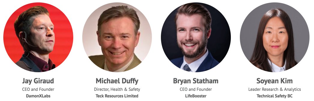 innovate_bc's tweet photo. Tech helps keep people safe, from office &amp; industrial settings to our everyday lives. During our #BCTECHSummit TECH Talks, hear from @jaygiraud, Michael Duffy, @StathamBryan &amp; Soyean Kim about innovations that are improving safety conditions. https://t.co/XFYw8aE889 https://t.co/BlFuAHWt5U