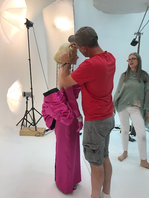 MarilynMusical's tweet photo. We're #BTS for a photo shoot with @rubylewla - who's in costume as #MarilynMonroe. https://t.co/VIN8TOqmpq