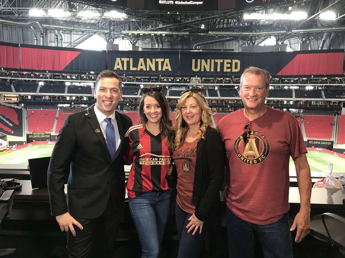 kev_egan's tweet photo. Such a special day. Loved having my wife and in-laws in for today’s game. They fell in love with @ATLUTD. Incredible win, phenomenal atmosphere... yet that’s hardly surprising. Love you, ATL! #UniteandConquer #ATLUTD https://t.co/BziRNivgUY