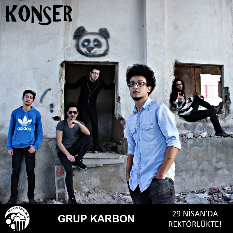 KLÜ Sinema'da Konser!

Karbon Grubu BUGÜN saat 18:00'de, Eski Rektörlük Binası üst salonda!

Detaylar: facebook.com/events/1631078…