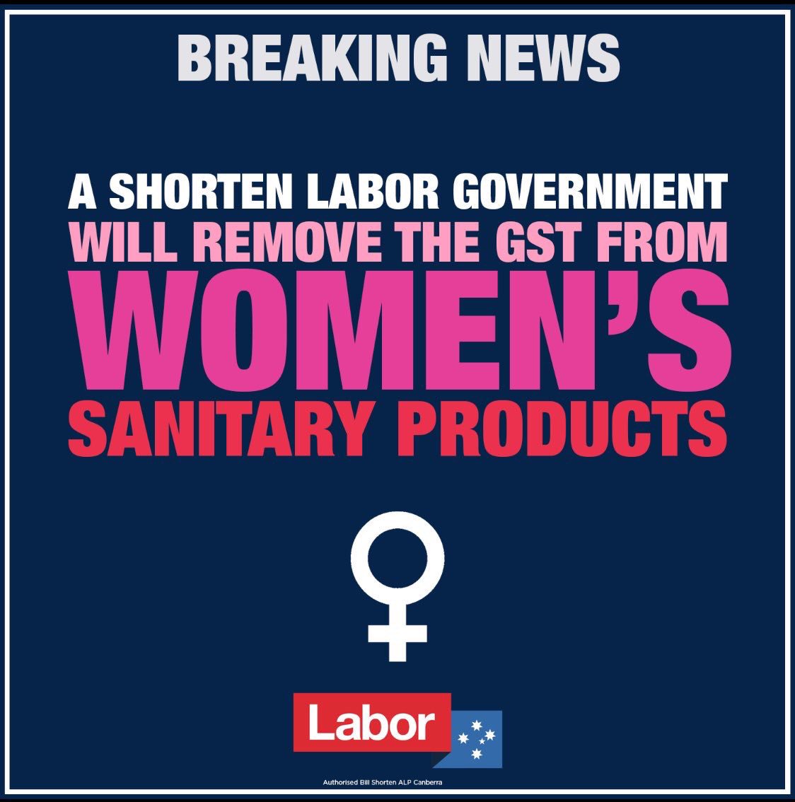 AliFranceMP's tweet image. The tampon tax must end, period. 

There are homeless women and women fleeing domestic violence in Australia today who are going without santitary items. Labor will remove the 10% GST to make them more affordable.

#tampontax #auspol