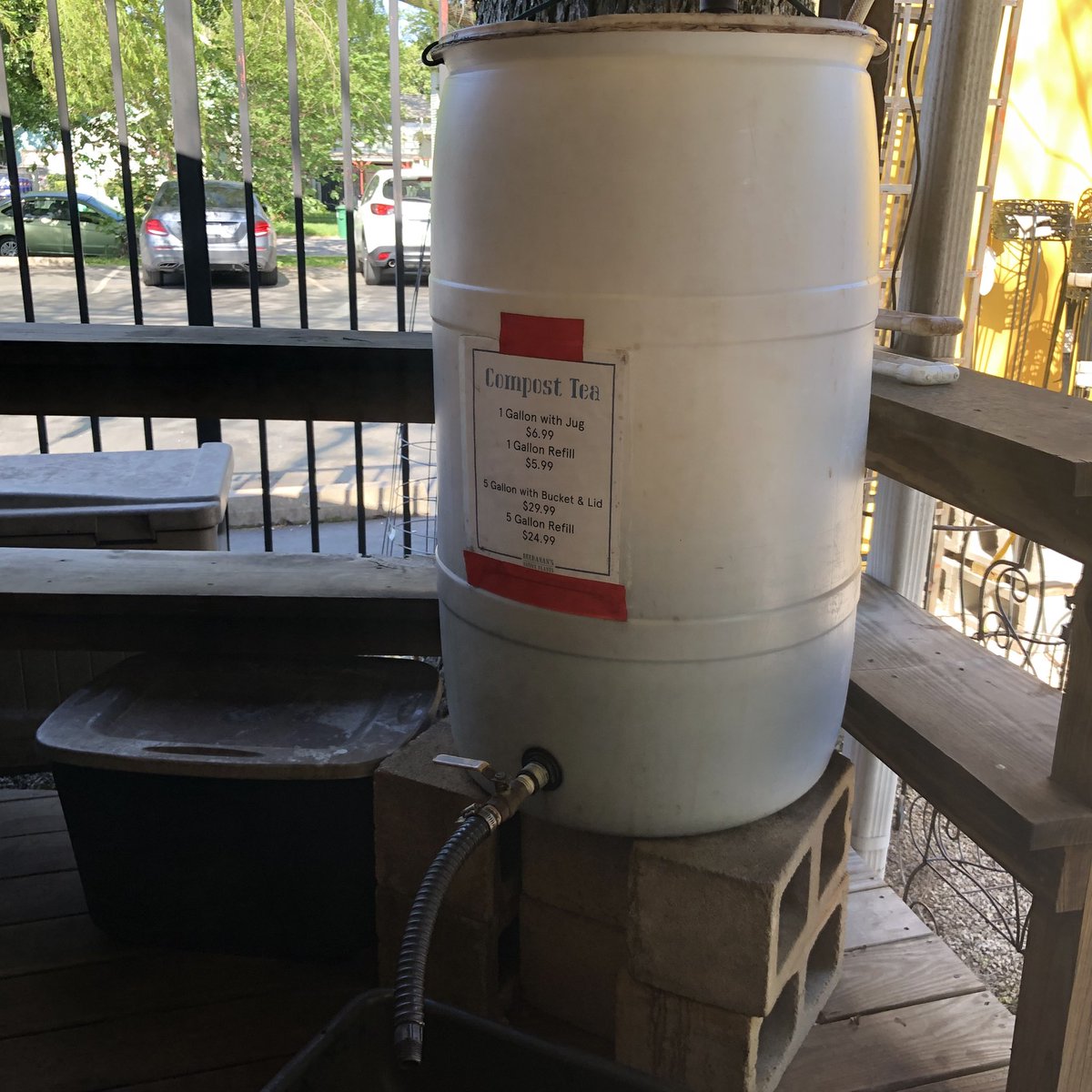 buchanansplants's tweet image. We’ve got compost tea in the weekends! Bring in your old milk jugs for a discount or purchase a jug here at the store. #composttea #compost #organicgardening #organic