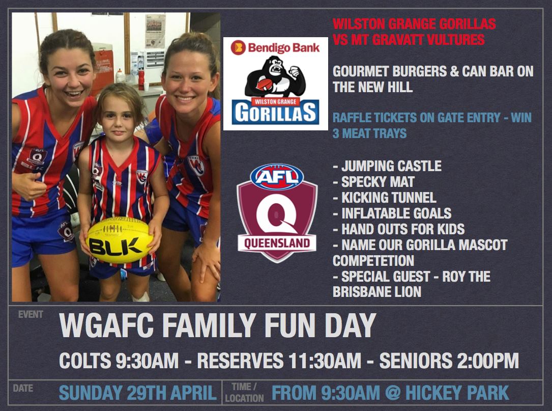 GorillasAFC's tweet photo. Both @GorillasAFC women's teams enjoyed strong wins yesterday over @YSBDevils. Come to @bendigobank Oval today for our Family Fun Day from 9:30am. #AFLQ #qldfooty #brisbaneevents https://t.co/RaaJxGlm0B