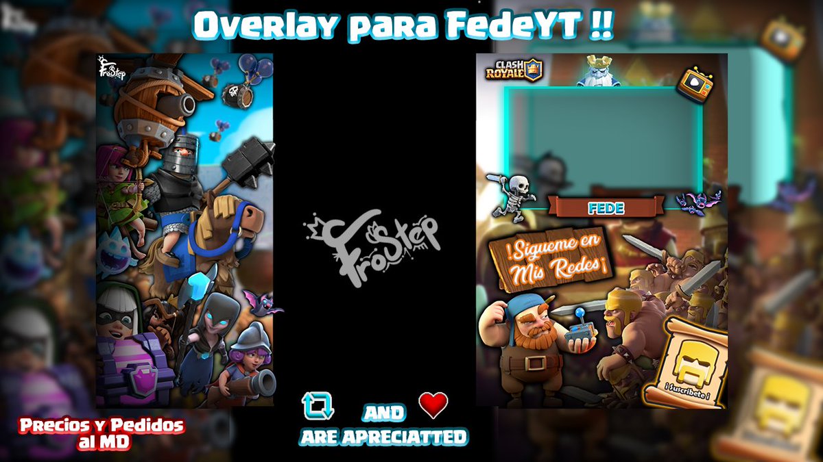 Volviendo con toda!!

New Design for @Federic52056551 
Overlay para su canal de YT, como un detallito de mi parte.                                          
Quieres uno?
Costo: 4 US, al MD