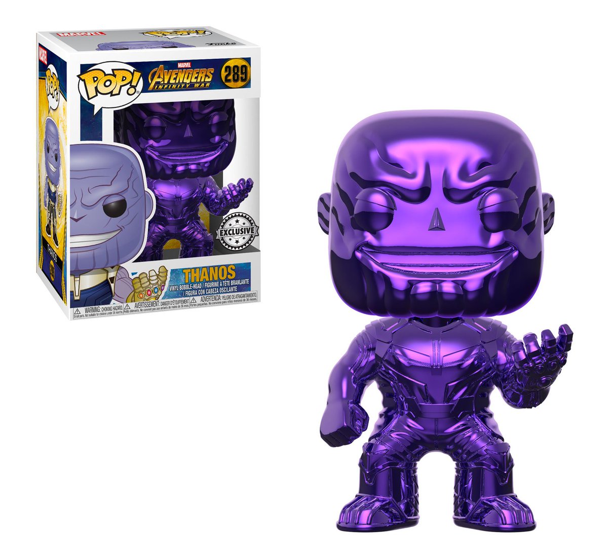 RT &amp; follow <a href="/OriginalFunko/">Funko</a> for a chance to WIN an exclusive Chrome Purple Thanos Pop!  #AvengersInfinityWar #Thanos