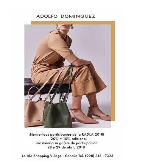 Heiz's tweet photo. @rrbdermanor ¡Cancún da la bienvenida al evento dermatológico más importante de Latinoamérica! Y para todos en @radlareunion, #ADOLFODOMINGUEZ en #FashionHarbour de Plaza La Isla, ofrece una promoción especial hoy y mañana presentando su gafete. ¡Gracias por elegir nuestro paraíso! #RADLA2018 https://t.co/AlhC6pLFmC