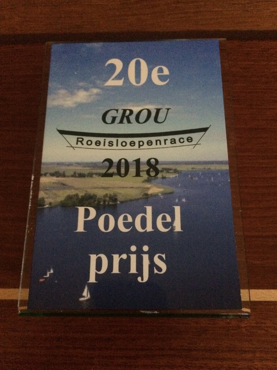 We roeiden de <a href="/RoeiraceGrou/">RoeiSloepenraceGrou</a> vandaag. De ultieme uitdaging voor zo’n jong team als het onze. 1. We roeiden ‘m uit in 3:28:05
2. We wonnen de aanmoedigingsprijs. 3. We wonnen de poedelprijs bij de heren. Wij zijn #tevreden #gelukkig #moe #voorbereidopdeht <a href="/sloeproeienNL/">Sloeproeien Nederland</a>