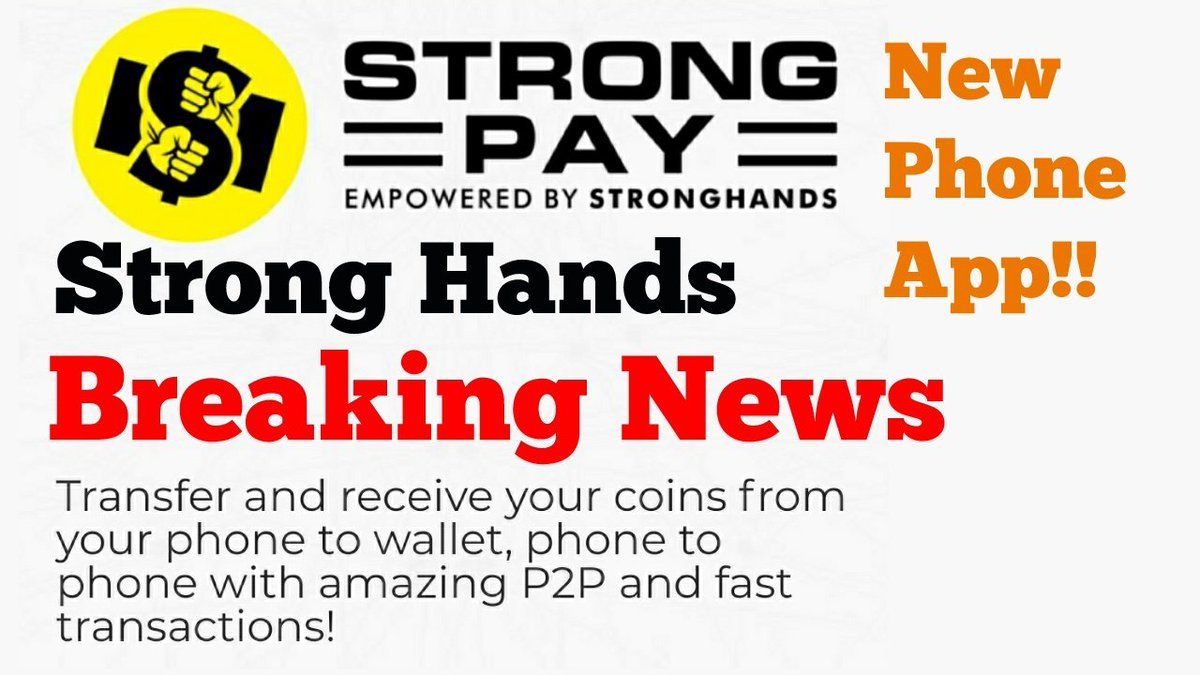 SHND_WHALE's tweet photo. We now have #StrongPay which is Empowered by #StrongHands (#SHND). You can now complete peer to peer transactions just as fast as you can on them centralised #banking apps we all have :) https://t.co/dpSdJYXJ6u