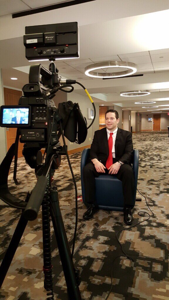 quantopian's tweet image. Behind the scenes: Dr. Lauren H. Cohen being interviewed by our #QuantCon film crew!