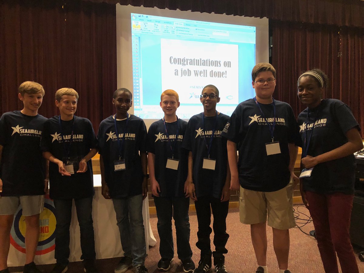 RichardYanku's tweet photo. Team Seahorse earns first place in the middle school division. #SEALVA2018 #JYMS https://t.co/DcsptbZNwV