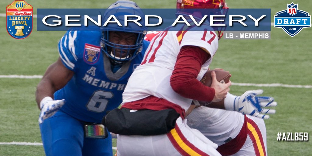 AZOLibertyBowl's tweet photo. Congrats to #AZLB59 Alum @AveryGenard on being selected in the @NFL Draft! #GoTigersGo https://t.co/bfOLv9yc98