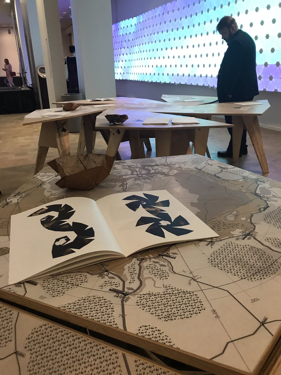 AnchorageMuseum's tweet photo. Graham Hogg of @lateralnorth presents on Future Arctic, a collaboration with the Anchorage Museum. The project can be seen in the atrium this weekend. #TalkoftheNorth #nxnfestival @ionorth @NxNFestival https://t.co/gD73K3PIka