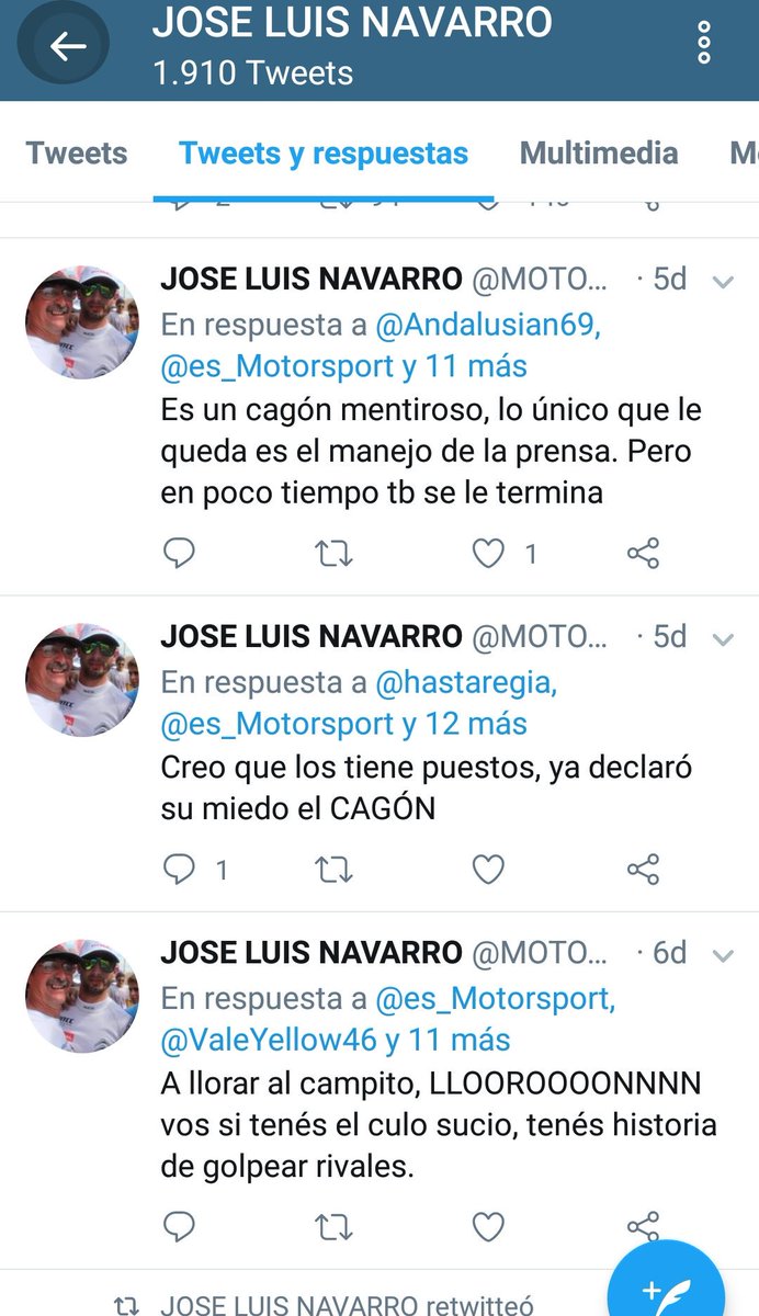 _Mamen_Gass's tweet photo. Buuuuuuuuuuuh!!
¡¡Rossistas,sois el cáncer del motociclismo!!
Y otras delicadas perlas de los #NoHooligans by @MOTOBOXNAVARRO https://t.co/DJ6wLHu2Nl