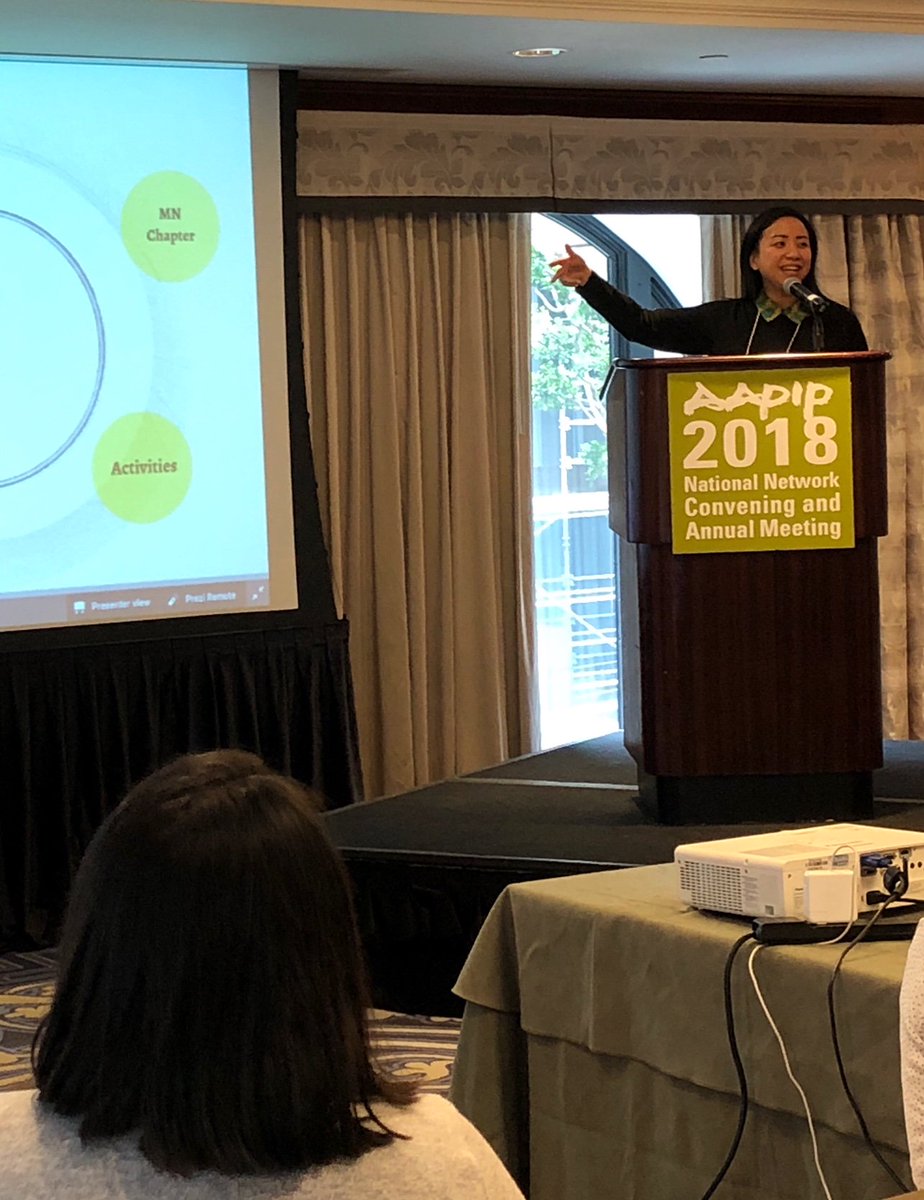 aapip's tweet photo. Kathy Mouacheupao and Jon Schill @aapip Minnesota Chapter co-chairs, with @AdopteeMovement give us a pop quiz to test how much we know about communities & philathropy in the Twin Cities #aapip2018 https://t.co/TcbpeM1IlT