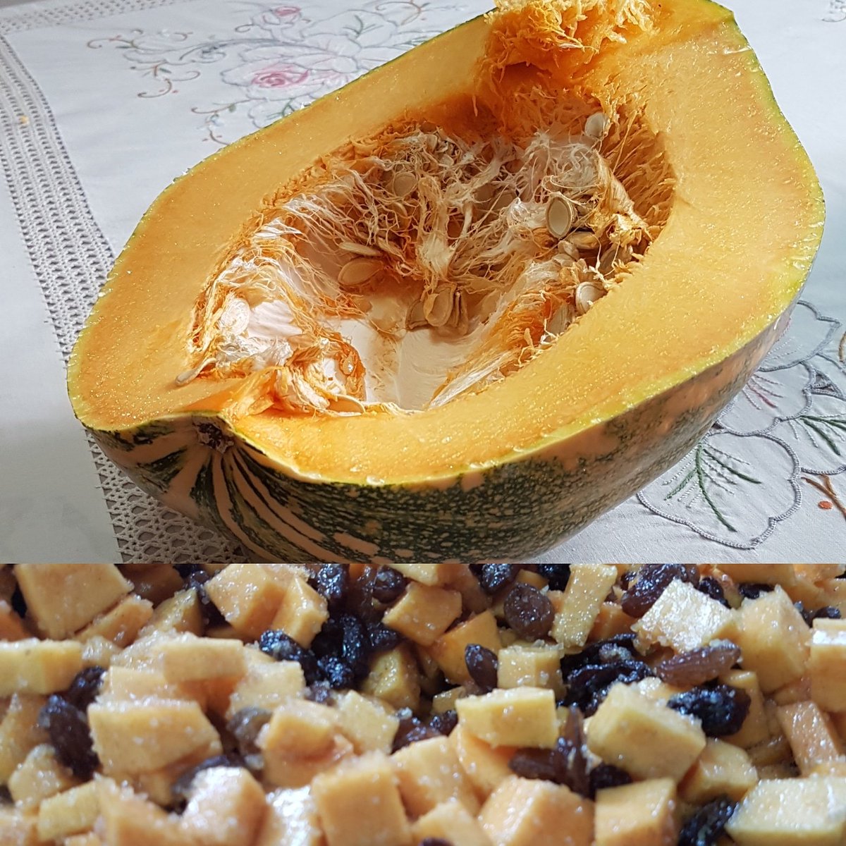GrowForce's tweet photo. #homegrown #organic #pumpkin from the #allotment used to make kolokibites, the #cypriot #bake https://t.co/aCjYiV9bi3