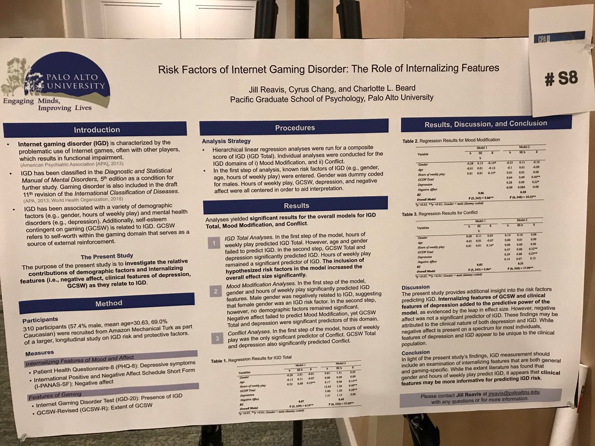 Poster session @ CPA Convention #CPA18