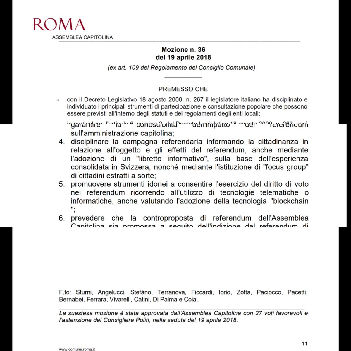 AngeloSturni's tweet photo. @OttoemezzoTW
"Libretto informativo" e possibile Voto Elettronico già previsto da Mozione n. 34/2018 a prima firma del @Mov5Stelle Grandissima @LindaMeleo Roma capitale della democrazia diretta https://t.co/fX896PiqdB
