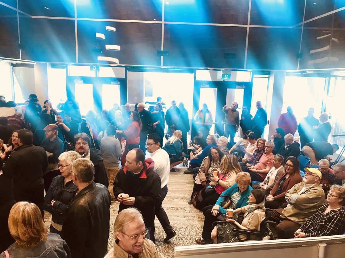 MikePagtakhan's tweet photo. Hundreds of Winnipeggers & proud. NorthEnders came out to celebrate GrandOpening of new #MerchantsCorner this morning! A remarkable #Intergenerational #community space! @NECRCTLC @AYOmovement #WinnipegProud #NorthEndRising https://t.co/0cYnr3625h