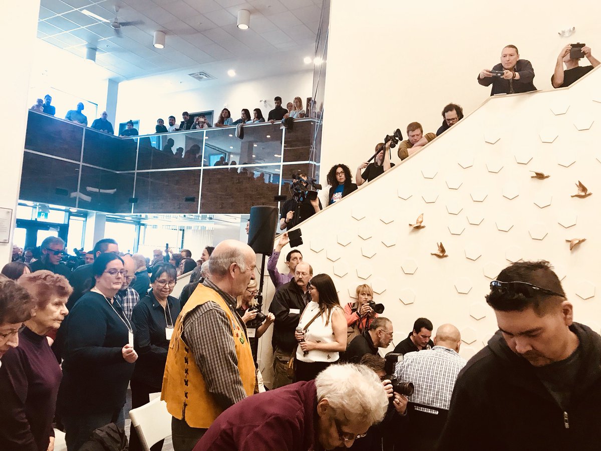 MikePagtakhan's tweet photo. Hundreds of Winnipeggers & proud. NorthEnders came out to celebrate GrandOpening of new #MerchantsCorner this morning! A remarkable #Intergenerational #community space! @NECRCTLC @AYOmovement #WinnipegProud #NorthEndRising https://t.co/0cYnr3625h